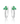14K Diamond and Emerald Huggies