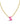 14K Mini Gothic Enamel Initial Necklace