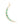 14K Emerald Moon Charm