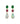 18K Opal And Tourmaline Drop Earrings