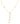 14K Gold Flower Lariat Necklace