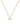 14K Mini Gothic Initial Necklace