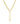 14K Split Chain Lariat Necklace