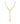 14K Gold Link Lariat