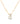 14K Diamond Gothic Initial Necklace