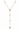 14K diamond pave disc lariat with bezel diamonds 