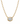 A gold ball chain necklace with an oval bezel setting holding a clear round-cut diamond, shown on a plain white background.