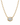 A gold ball chain necklace with an oval bezel setting holding a clear round-cut diamond, shown on a plain white background.