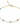 A delicate gold chain bracelet with seven small, round turquoise-blue stone accents spaced evenly along the chain, displayed on a clean white background.