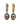Ruby Pearl Drop Huggie Earrings