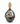A baroque pearl pendant featuring a gold letter 'A' embellished with small diamonds, set on a gold bail with a row of round diamonds, on a white background.