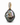 A baroque pearl pendant featuring a gold letter 'A' embellished with small diamonds, set on a gold bail with a row of round diamonds, on a white background.