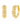A pair of gold huggie hoop earrings with a textured, ribbed column design and rows of small clear stones, shown on a white background.