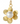 Gold Plated Pearl Clover Charm