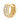 A yellow gold huggie hoop earring adorned with clear pavé round and baguette-cut stones, shown on a plain white background.