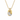 A gold pendant necklace featuring a twisted knot design, with one half pavé-set with clear stones and the other half polished gold, suspended from a gold chain on a white background.