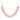 A rose gold statement necklace featuring multiple rows of rectangular red gemstones and small clear round-cut stones, displayed on a clean white background.