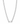 A silver-toned metal chain necklace featuring a wide rectangular link design on one side and a smaller oval link chain on the other, with a polished rectangular clasp at the bottom, shown against a plain white background.