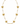 A gold chain necklace featuring six pavé-set butterfly motifs and small round clear stones spaced along the chain, photographed on a plain white background.