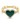14K Diamond Malachite Heart Ring