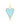 14K Diamond Turquoise Heart Charm
