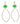 Gold Plated Organic Green Drop Earrings