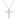 14K Diamond Halo Cross Necklace