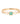 14K Emerald Chain Ring