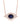 14K Diamond and Sapphire Evil Eye Necklace