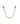 14K Single Diamond And Emerald Chain Earring