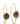 14K Diamond Tourmaline Hoop Earrings